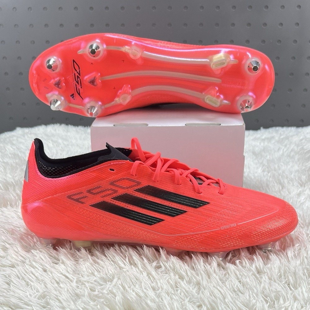 Adidas F50 Elite SG Soft Ground Vivid Horizon Pack Pink Cleats Men's Size 13.5 - Picture 8 of 9